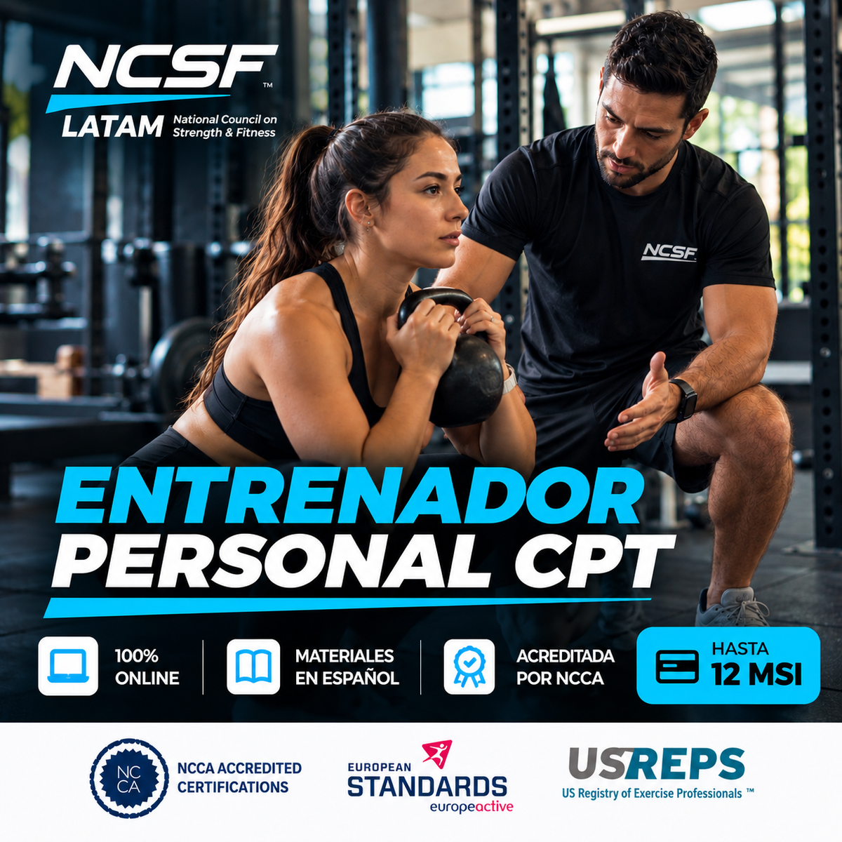 Certificación Internacional de Entrenador Personal NCSF (CPT)
