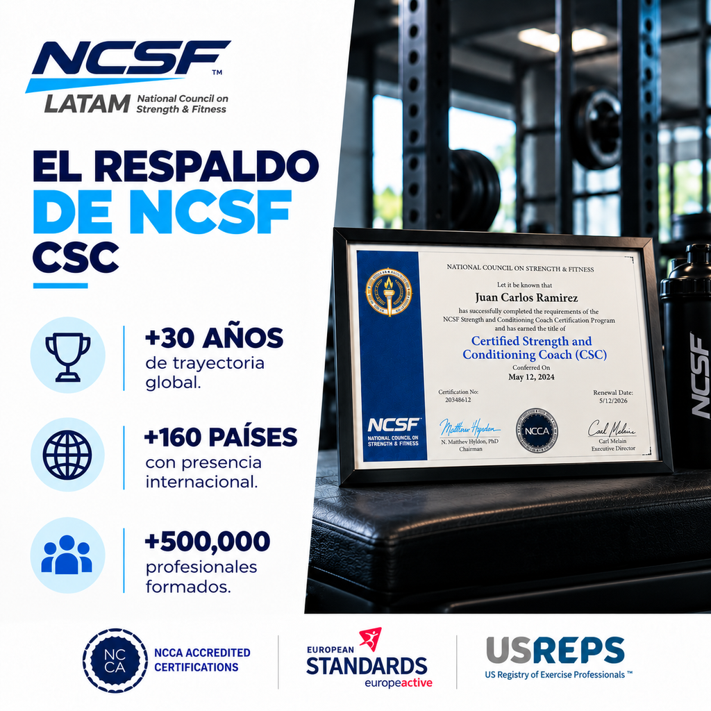 Certificación Internacional en Fuerza y Acondicionamiento NCSF (CSC)