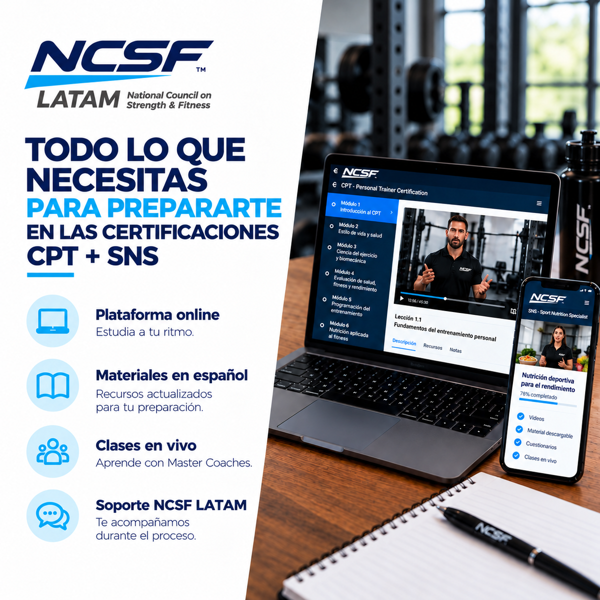 Combo CPT + SNS | Entrenador Personal y Nutrición Deportiva