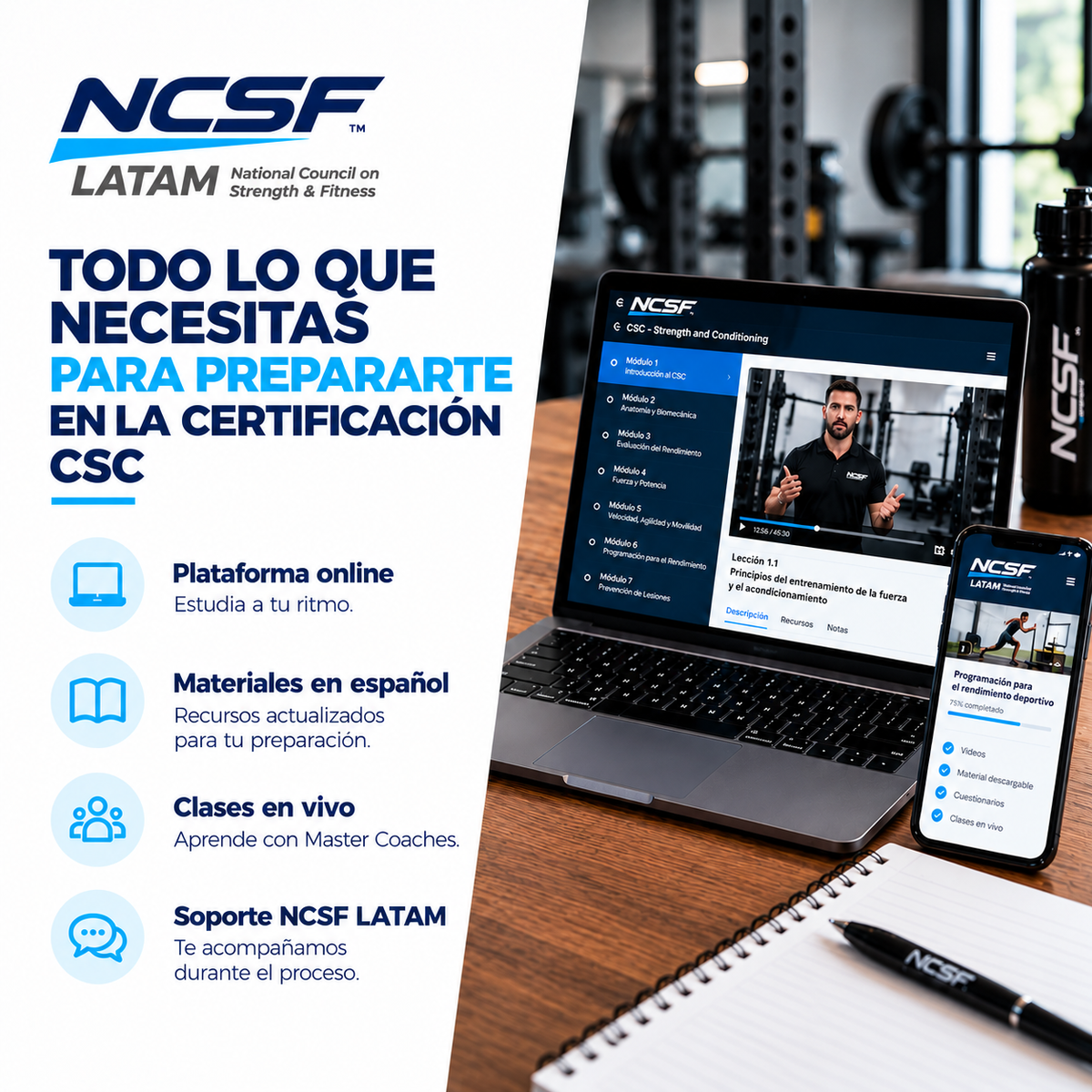 Certificación Internacional en Fuerza y Acondicionamiento NCSF (CSC)