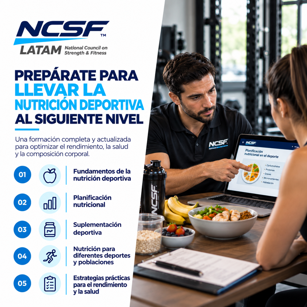 Certificación Internacional en Nutrición Deportiva NCSF (SNS)