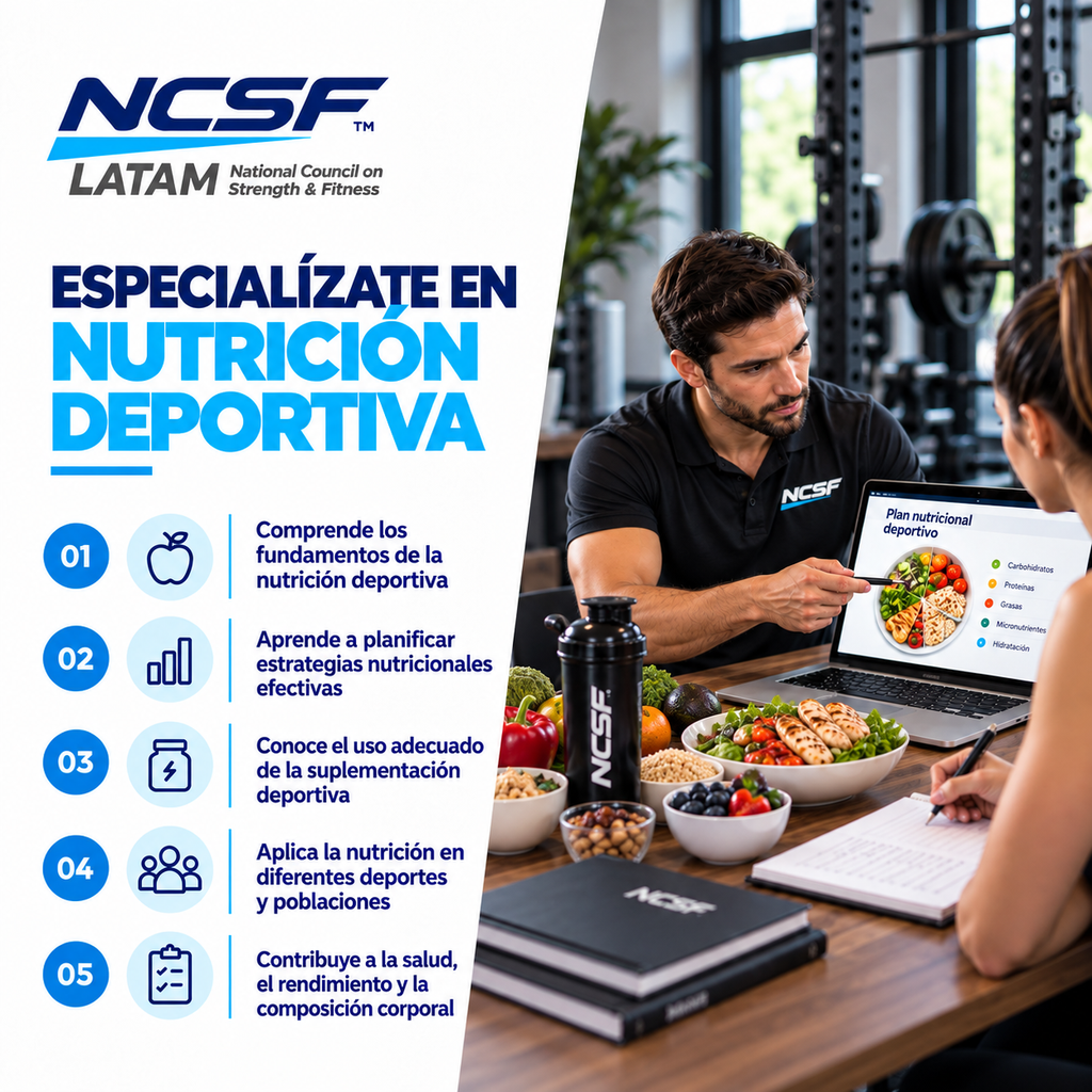 Certificación Internacional en Nutrición Deportiva NCSF (SNS)