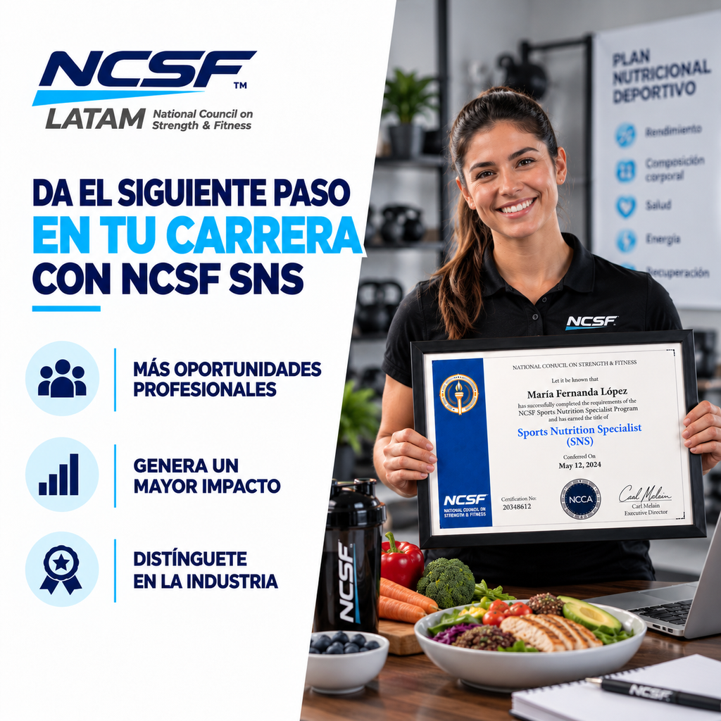 Certificación Internacional en Nutrición Deportiva NCSF (SNS)
