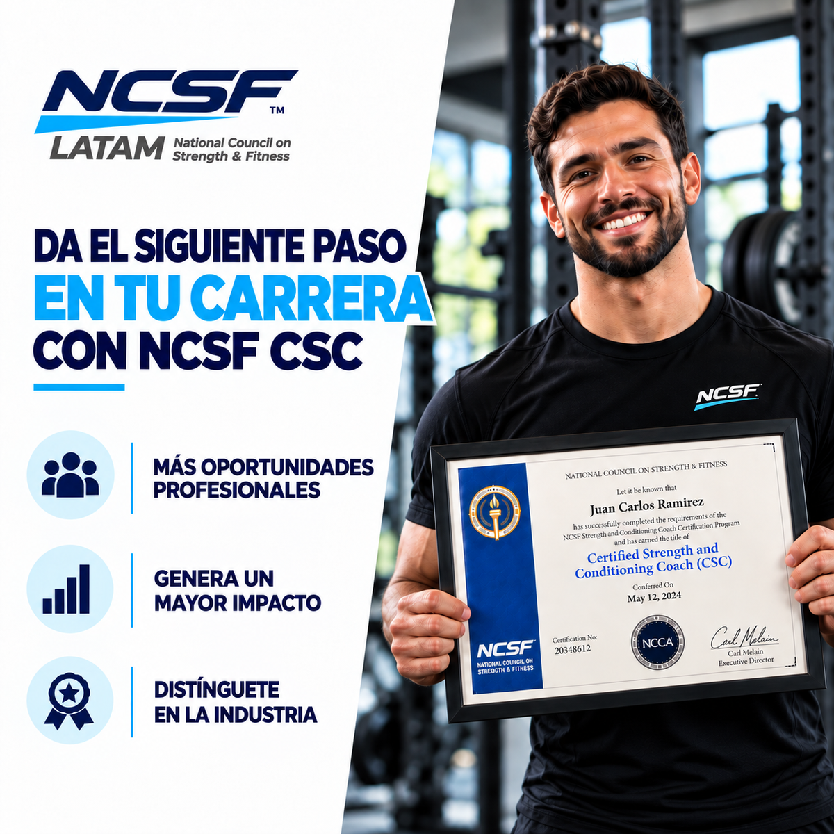 Certificación Internacional en Fuerza y Acondicionamiento NCSF (CSC)